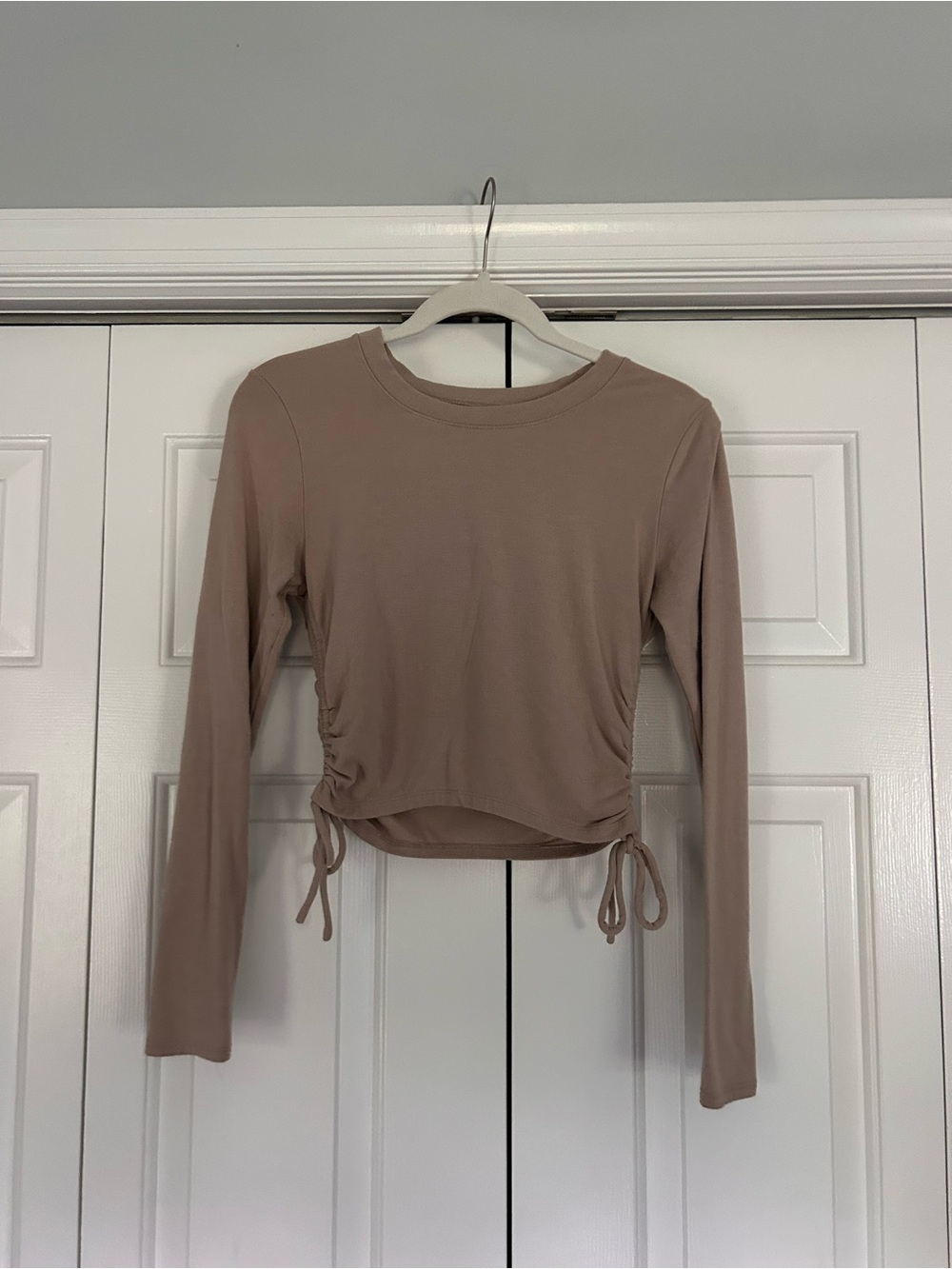 Abercrombie & Fitch Long Sleeve Ruched Drawstring